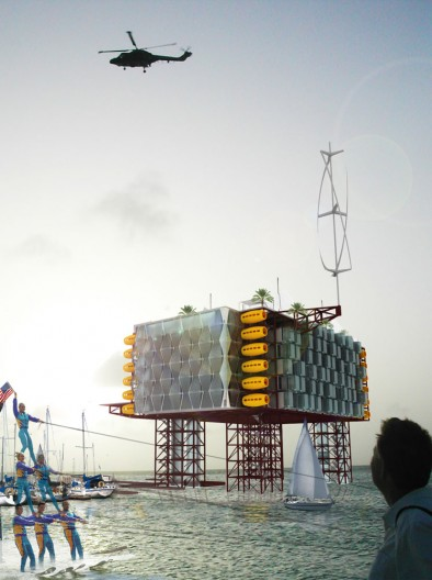 Illustration for article titled Oil Rigs Become Luxury Hotels